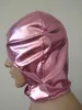 Accessori in costume Maschera per adulti Maschera unisex Zentai Costumi Accessori per feste Maschere Halloween Cosplay Shiny Metallic Hood Open Open Foles