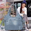 Avondtassen mode grote luxe handtassen dames tas ontwerper dames hand grote jeans tote denim crossbody mochila bolsa m491