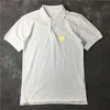 Men's T-shirts European American and Japanese Fashion Brand Classic Gray with Gold Heart Polo Shirt Short Sleeve Couple Embroidered Cotton Men and Women T-shirts