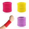 Wrist Support 2PCS Colorful Cotton Unisex Sport Sweatband Wristband Protector Running Badminton Basketball Brace Terry Cloth Sweat Band