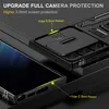 Sockproof Hybrid Magnetic Rotated Kickstand Case för Samsung Galaxy S23 Ultra S22 Plus S21 Fe S20 Slide Camera Protective Cover