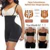 Şekillendirici kolombiya kuşak bel antrenörü ince kadın için düz midesi külot şekillendiren külot kaldırıcı tam vücut şekillendirici karın kontrolü shapewear 2