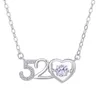 Sterling 520 I Love You Smart Colar Colar Feminino Colar Pingente de Clavícula Pingente Pingente Feminino