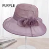 Wide Brim Hats Ladies Fashion Vintage Elegant Floral Summer Sun Hat For Women Girl Outdoor Anti-uv Caps Large Brimmed Visor Beach Cap