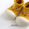 First Walkers Baby Sock Shoes Antislip Spring Cartoon Animal Girl Baby Boy Soft Rubber Sole Shoes 230322