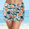 Kvinnors badkläder Mens Swim Trunks With Liner Bottoms Tie Women Pants Suits Buttom Running High midje Bikini Briefs Beach