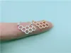 30PCS Gold Silver Cute Honeycomb Bracelets Beehive Bracelet Honey Bee Comb Hive Bracelet Hexagon Bracelet