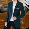 Men's Suits Blazers High quality British style casual fashion business job interview shopping travel wedding party dress men's slim suit jacket 230322