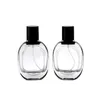 1oz Glass Perfume Packaging Bottle 30ml Press Spary Pump Lid Frosted Clear Black Empty Mist Atomizer Oval Flat Round Cosmetic Refillable Vials