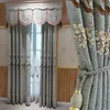 Rideaux rideaux 2023 style européen Chenille épais en relief brodé occultant rideaux personnalisés pour salon salle à manger chambre
