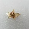 Brooches Antique Crafts Soviet Red Star Socialist Sickle Hammer Symbol Commemorative Medal Brooch