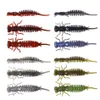 10 pçs nova isca macia larva 55mm 75mm 100mm isca macia verme leurre peche jigging isca de pesca equipamento isca macia para pesca