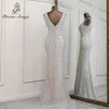 Festklänningar Sexig djup V-ringning sjöjungfru aftonklänningar Vestidos de Fiesta Robe Longue Robe de Soiree de Mariage Robe Femme Vestidos Prom 230322