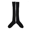 Women Socks 1Pair Knitting High Over Knee Ruffle Trim Boot Topper Sock Winter Warm Solid