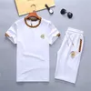 Summer Designer Mens TrackSuits Zestawy Jogger Blushirts Sports Sporting Suit mężczyzn Kobiety Kurytu w krótkim rękawie Pullover Projekty zestawu sportowego garnitury