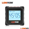 Mätverktyg Lomvum Digital Protractor Laser USB Inclinometer 360 Level Angle Finder High Precision Goniometer Magnet Tilt 201116 DHSFO