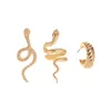 Pendientes de respaldo 3pcs/establecer clips de serpiente retro para mujeres Estética sin pistolas de cartílago penetrante Posilleros 2023 Regalos Oorringen