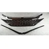 Diamond stijl 2 kleuren auto vooraan nierrooster grille voor h-jonda c-ivic 10e gen abs glossy zwarte mesh grilles