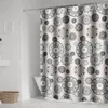 Cortinas de chuveiro Cortina de chuveiro Curtagens à prova de oídio à prova d'água Curtains de pano de poliéster Curta