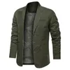 Hommes Costumes Blazers Printemps Automne Blazer Veste Hommes Coton Lavé Costume Manteau Casual Slim Fit De Luxe Affaires Blazer Militaire Armée Bomber Veste M-5XL 230322