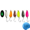 3pcs/lote metal multicolor colher pescing lure ladentans iscas duras paillette de ruído com penas para a fábrica de iscas marítimas spinner de wobbler