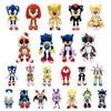 Toy Kids Toy Multicolor Diferente padrão Hedgehog Sonic Plush Toys Sonic Plush Backpack Tulsi Hedgehog Doll Doll Creative Doll