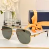 Gafas de sol de aleación de lujo con doble puente, gafas de sol polarizadas con protección UV400 Z1739 para hombres, pesca al aire libre, gafas cuadradas de metal dorado para mujer