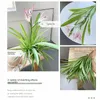 Decorative Flowers Large Artificial Orchid Branch Simulation Plants Feel Flower Arrangement Material El Wedding Party Home Decor Accessories