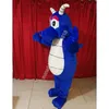 Nuovo costume della mascotte del drago blu Top Cartoon Personaggio a tema anime Carnevale Unisex Adulti Taglia Natale Festa di compleanno Vestito da esterno