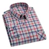 Chemises décontractées pour hommes Chemises à carreaux en flanelle pour hommes Style classique à manches longues Col rabattu Vêtements décontractés Utilisation quotidienne Chemises en matériau doux d'entretien facile 230322