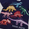 T-shirts Mode d'été enfants lumineux dinosaures requin dessin animé t-shirt garçons chemise pull-over enfants vêtements 230322