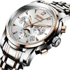 Relógios de pulso JSDUN Top Automatic Watch Men Watches Mechanical Sapphire Big Dial for Husband Clock Relogio Masculino