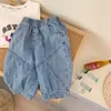 Jeans Men's Baby Summer Fashion Ropa para niños Denim Casual Thin Three Quarter Long Shorts para niños de 2 a 14 años 230322