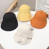 Ball Caps Summer Sun Hat Women Foldable Baseball Cap Solid Bow Floppy Outdoor Sports Anti-UV Adjustable Wide Brim Suncrean Hats