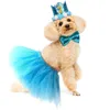 Dog Apparel 1 Pcs Summer Pet Skirt Fashion Princess Style Dresses Cute Puppy Costume For Wedding Halloween Party Events Decoration