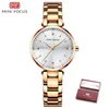 Wristwatches MINI FOUCS Simple Fashion Women Watches Luxury Stainless Steel Strap Quartz Lady Watch Relogio Feminino Casual Ladies Wristwatc