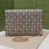 2023 New Wonen's Wallet metallo ferrosoLetter Print Pattern Fashion Paris Style Bag Portafogli Pochette di Wonen con scatola 726249