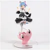 Action Figures Toy Re Zero Inizia la vita in un altro mondo Rem Nekomimi Ver Figure Collezione in PVC Giocattoli modello Brinquedos 220702 Drop Dhpu3