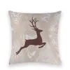 Oreiller de haute qualité série d'animaux de noël couverture décoration de la maison coussins personnalisés couvre Moose Case pour voiture