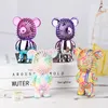 Designer Bear Fashion Colorful Fan Starry Sky Rechargeable Desktop Portable Mini Handheld Fan as a gift