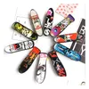 Miniaturas Toys Mini Placas de dedo Skate Print Print Plástico Profissional Skateboard Skateboard para Kid Toy Children Gift Dro DH2FM