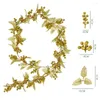 Dekoratif Çiçekler Simülasyon Noel Şükran Günü Yapay Altın ve Gümüş Meyve Bitkileri Sahte Dekorasyon Aksesuarları Vine