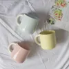 Tazze Simple Gentle Cute Little Fresh Girl Heart Coffee Cup Ceramic Couple Gift Belt Handle No Cover Office Dormitory Drink Water