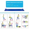 Tillbehör Yoga Resistance Rubber Bands Inomhus utomhusutrustning Pilates Sport Training Workout Elastic Discs Core Sliders