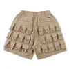 Cargo Shorts 58 Poches Jogger Taille Plus Pour Hommes Femmes Cordon Pantalons Courts Vêtements Hommes