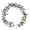 Decorative Flowers Simulation Christmas Thanksgiving Day Artificial Golden And Silver Fruit Plants Faux Decoration Accessories Leaves Vine