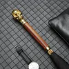 Parapluies Creative Luxury Umbrella Rian Long Handle Skulls Gold Windproof Rain Women Metal Retro Men Business Gift Y6S