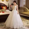 2023 super beautiful quality strapless bridal with handmade beads wedding ball gown with lace luxury and elegant