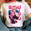 Men's T-Shirts Chainsaw Man Pochita Makima top tees male vintage 2021 print t-shirt summer top white t shirt W0322