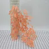 Fleurs décoratives une soie Jujube arbre feuille branche artificielle cacahuète tige verdure pour mariage maison plantes